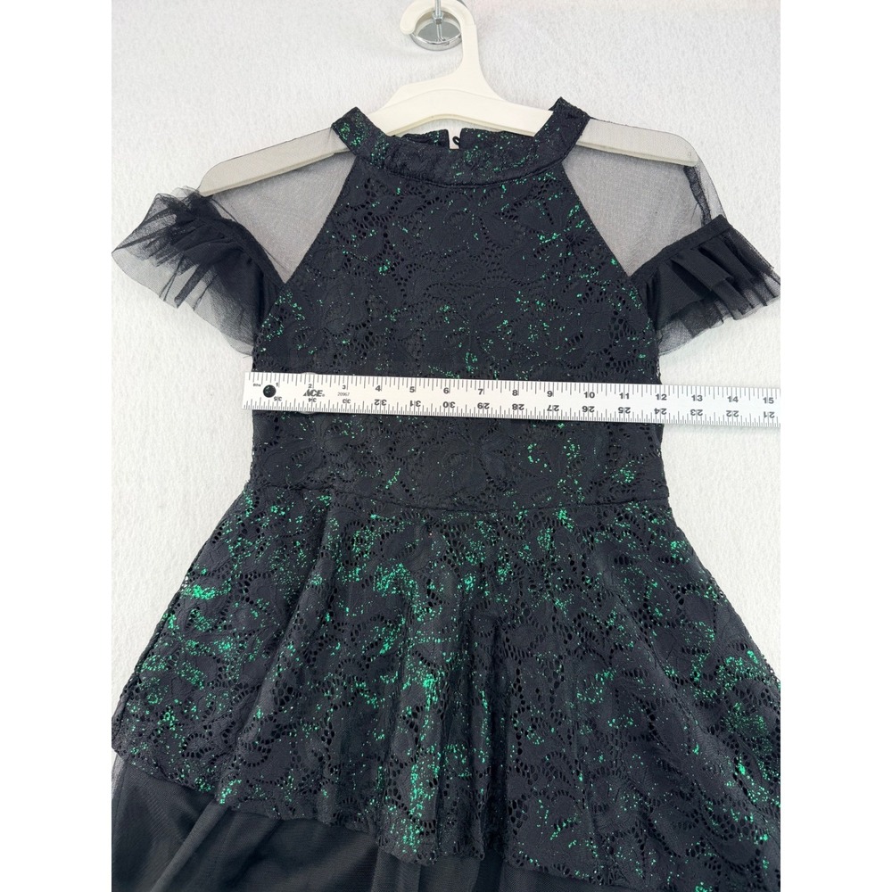 Wicked Paul Tazewell Black Green Lace Costume Dress Women's L 10/12 Universal - Picture 11 of 16